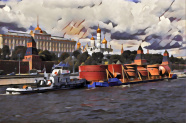 Транспортировка сверхнегабаритной вакуумной колонны для Московского НПЗ